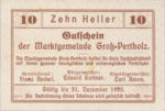 Austria, 10 Heller, FS 295IIa
