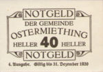Austria, 40 Heller, FS 713IVg