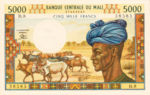 Mali, 5,000 Franc, P-0014e