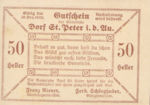 Austria, 50 Heller, FS 923Ac