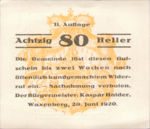 Austria, 80 Heller, FS 1144II