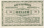 Austria, 20 Heller, FS 1163b