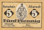 Germany, 5 Pfennig, A7.1a