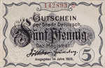 Germany, 5 Pfennig, D9.6a