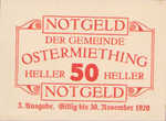 Austria, 50 Heller, FS 713IIIg