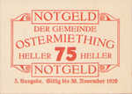 Austria, 75 Heller, FS 713IIIg