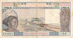 West African States, 5,000 Franc, P-0208Bj