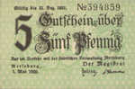 Germany, 5 Pfennig, M33.5a