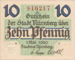 Germany, 10 Pfennig, N58.2a