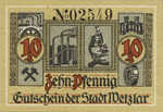 Germany, 10 Pfennig, W36.5a