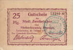Germany, 25 Pfennig, Z19.1a