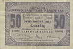 Lithuania, 50 Centu, P-0004a