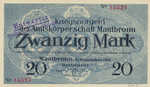 Germany, 20 Mark, 352.03