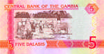 Gambia, 5 Dalasi, P-0025New,B222c