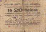 Bosnia and Herzegovina, 20 Helera, 