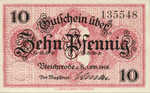 Germany, 10 Pfennig, B64.1a