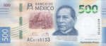 Mexico, 500 Peso, P-New Sign.2