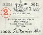 Keeling and Cocos Islands, 2 Rupee, S-0127