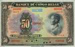 Belgian Congo, 50 Franc, P-0016as