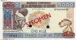 Guinea, 5,000 Franc, P-0033as