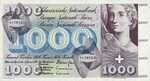Switzerland, 1,000 Franc, P-0052i Sign. 42