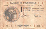 French India, 1 Rupee, P-0004d,308e