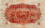 East Africa, 5 Shilling, P-0028a v2,B217c2