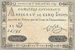France, 5 Livre, A-0042