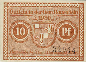 Germany, 10 Pfennig, R10.1a