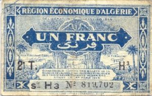 Algeria, 1 Franc, P101 H3