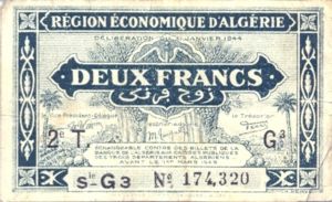 Algeria, 2 Franc, P102 G3