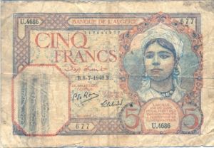 Algeria, 5 Franc, P77a