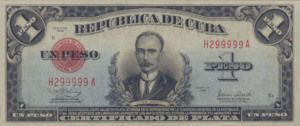 Cuba, 1 Peso, P69d, RDC B9
