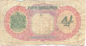 Bahamas, 4 Shilling, P9b