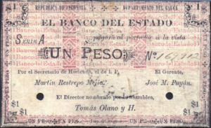 Colombia, 1 Peso, S481a