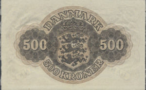 Denmark, 500 Krone, P41s