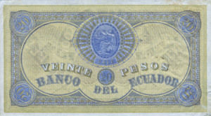 Ecuador, 20 Peso, S141D v3