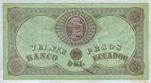 Ecuador, 20 Peso, S141D v1