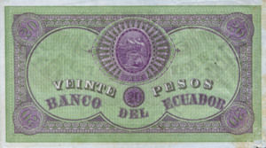 Ecuador, 20 Peso, S141D v2