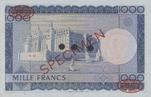 Mali, 1,000 Franc, P9s, BRM B9as