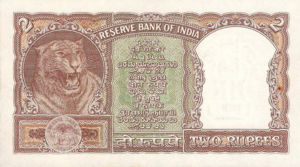 India, 2 Rupee, P30
