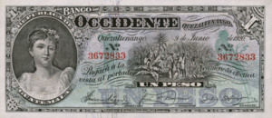 Guatemala, 1 Peso, S175b