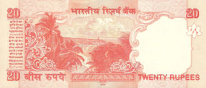 India, 20 Rupee, P96a