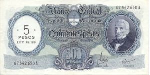 Argentina, 5 Peso, P283