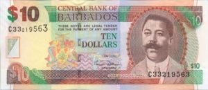 Barbados, 10 Dollar, P68a