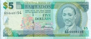 Barbados, 5 Dollar, P67b