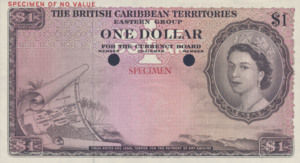 British Caribbean Territories, 1 Dollar, P7ct, CB B7t