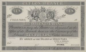 Ceylon, 10 Pound, S147Cs