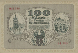 Danzig, 100 Mark, P13, 960.1, B201a