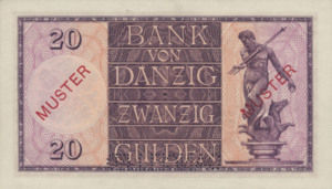 Danzig, 20 Gulden, P60s